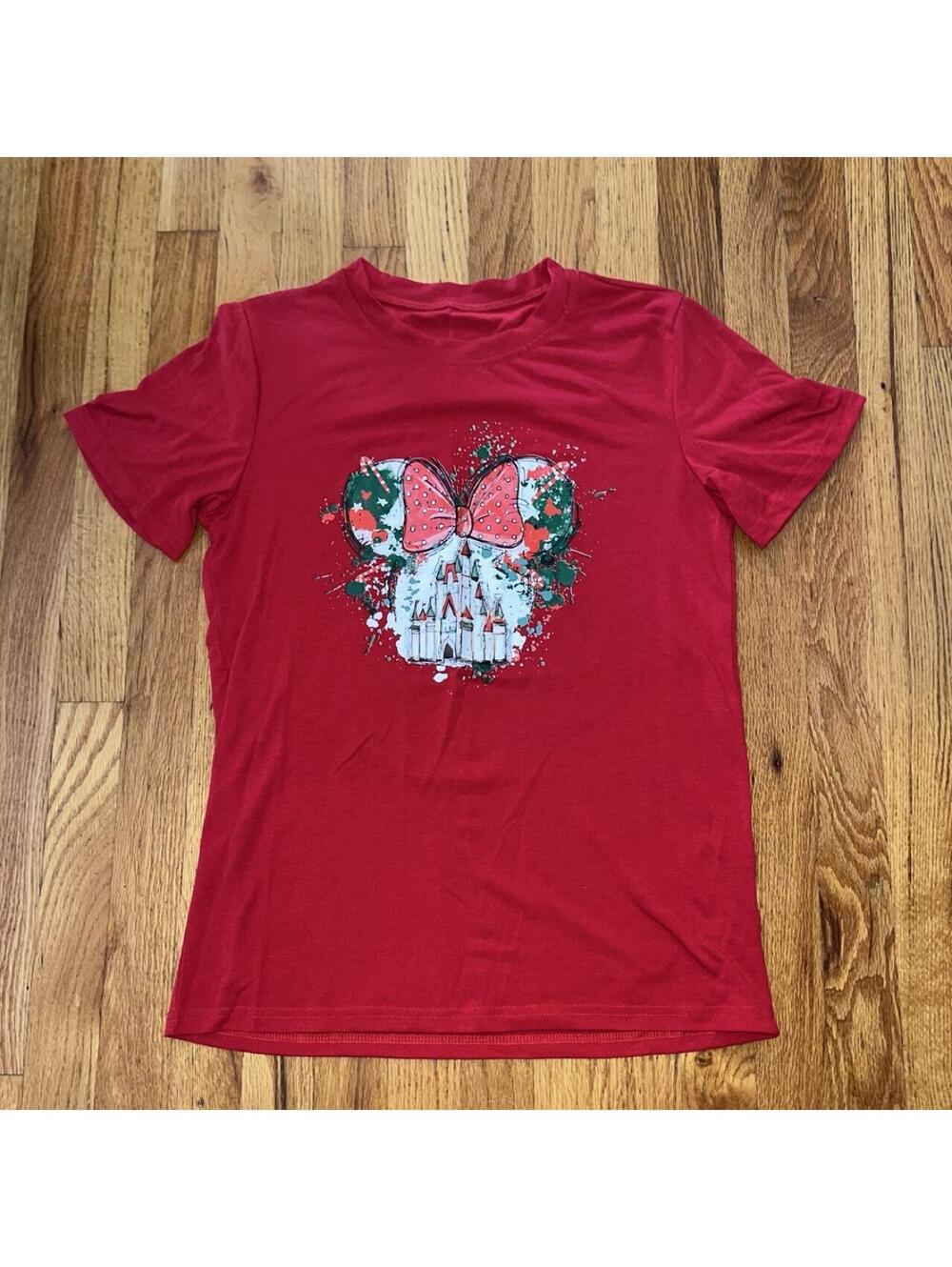 Disney Women's Red Tshirt